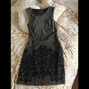 Brown sleeveless winter dress by rafaella